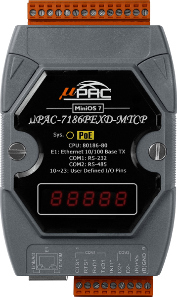 uPAC-7186PEXD-MTCPCR-MiniOS-Automation-Controller buy online at ICPDAS-EUROPE