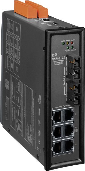 MSM-508FCS-TCR-Managed-Ethernet-Switch buy online at ICPDAS-EUROPE
