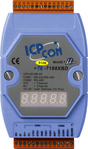 I-7188XBD-512CR-MiniOS-Automation-Controller buy online at ICPDAS-EUROPE