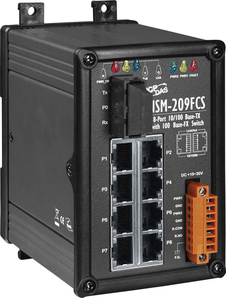NSM-209FCS-Unmanaged-Ethernet-Switch buy online at ICPDAS-EUROPE