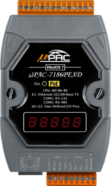 uPAC-7186PEXD-GCR-MiniOS-Automation-Controller buy online at ICPDAS-EUROPE