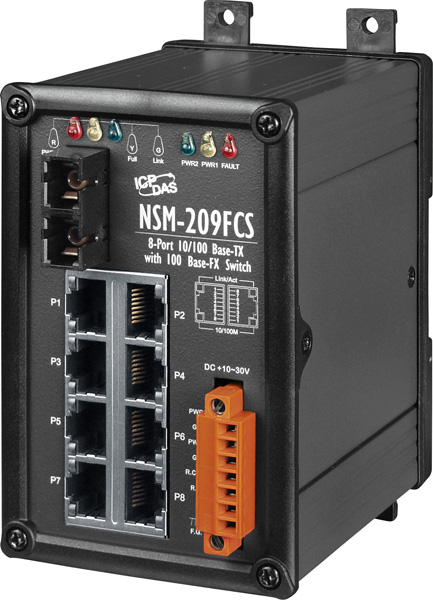 NSM-209FCS-Unmanaged-Ethernet-Switch buy online at ICPDAS-EUROPE