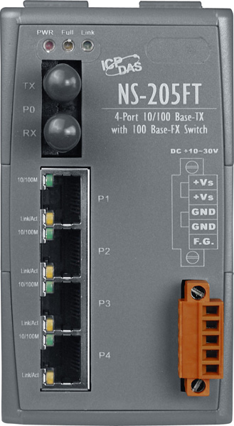 NS-205FTCR-Unmanaged-Ethernet-Switch buy online at ICPDAS-EUROPE