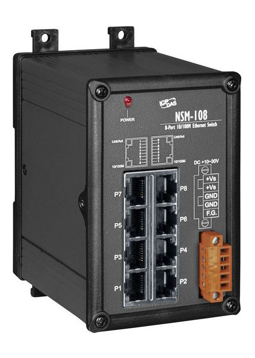 NSM-108CR-Unmanaged-Ethernet-Switch buy online at ICPDAS-EUROPE