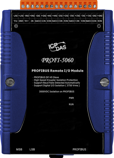 PROFI-5060CR-PROFIBUS-IO-Module buy online at ICPDAS-EUROPE