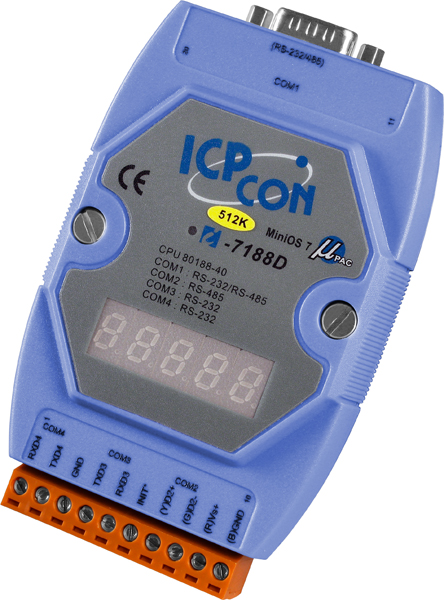 I-7188D-512CR-MiniOS-Automation-Controller buy online at ICPDAS-EUROPE