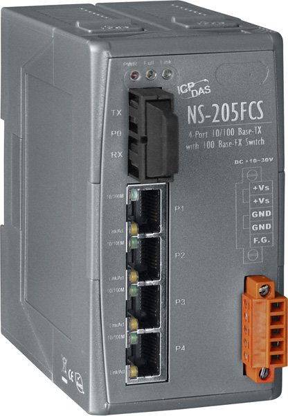 NS-205FCSCR-Unmanaged-Ethernet-Switch buy online at ICPDAS-EUROPE