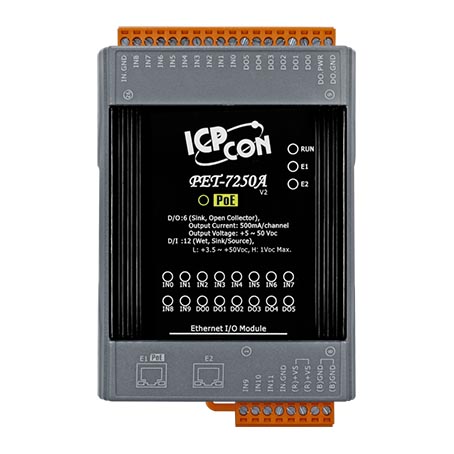 PET-7250A-ModbusTCP-IO-Module buy online at ICPDAS-EUROPE