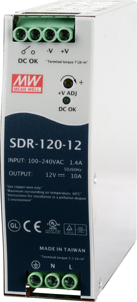 SDR-120-24-Power-Supply buy online at ICPDAS-EUROPE
