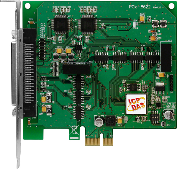 PCIe-8622CR-Multifunctional-PCIE-Board buy online at ICPDAS-EUROPE