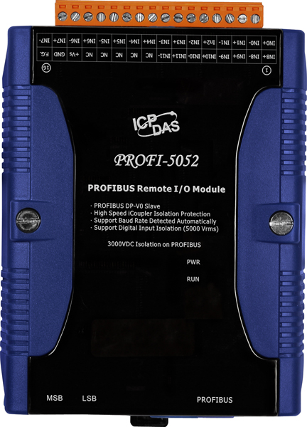 PROFI-5052CR-PROFIBUS-IO-Module buy online at ICPDAS-EUROPE