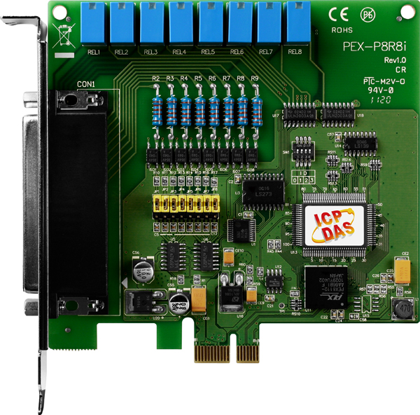 PEX-P8R8iCR-Digital-PCIE-Board buy online at ICPDAS-EUROPE