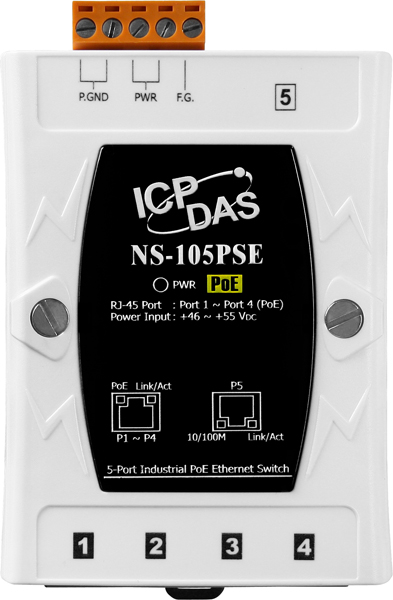 NS-105PSECR-POE-Switch buy online at ICPDAS-EUROPE