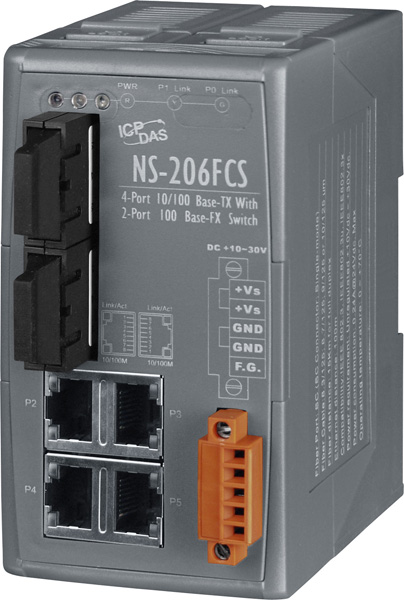 NS-206FCSCR-Unmanaged-Ethernet-Switch buy online at ICPDAS-EUROPE