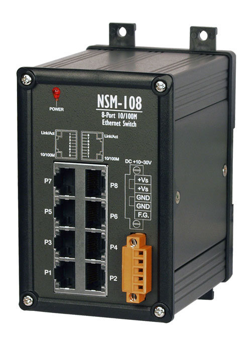 NSM-108CR-Unmanaged-Ethernet-Switch buy online at ICPDAS-EUROPE