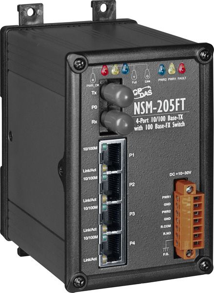 NSM-205FTCR-Unmanaged-Ethernet-Switch buy online at ICPDAS-EUROPE
