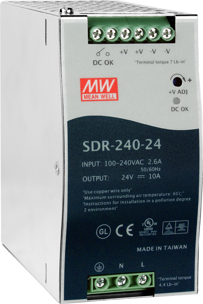 SDR-240-24-Power-Supply buy online at ICPDAS-EUROPE