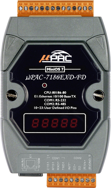 uPAC-7186EXD-FDCR-MiniOS-Automation-Controller buy online at ICPDAS-EUROPE