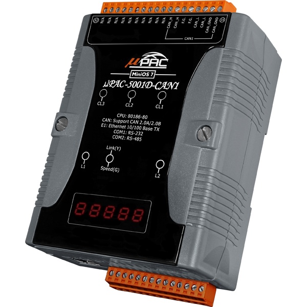 uPAC-5001D-CAN2CR-MiniOS-Automation-Controller buy online at ICPDAS-EUROPE