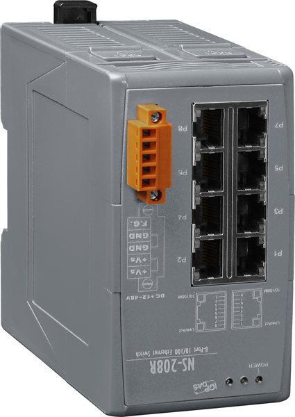 NS-208RCR-Unmanaged-Ethernet-Switch buy online at ICPDAS-EUROPE